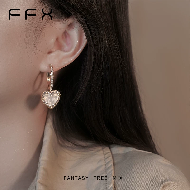 FFX ハートモチーフフープピアス