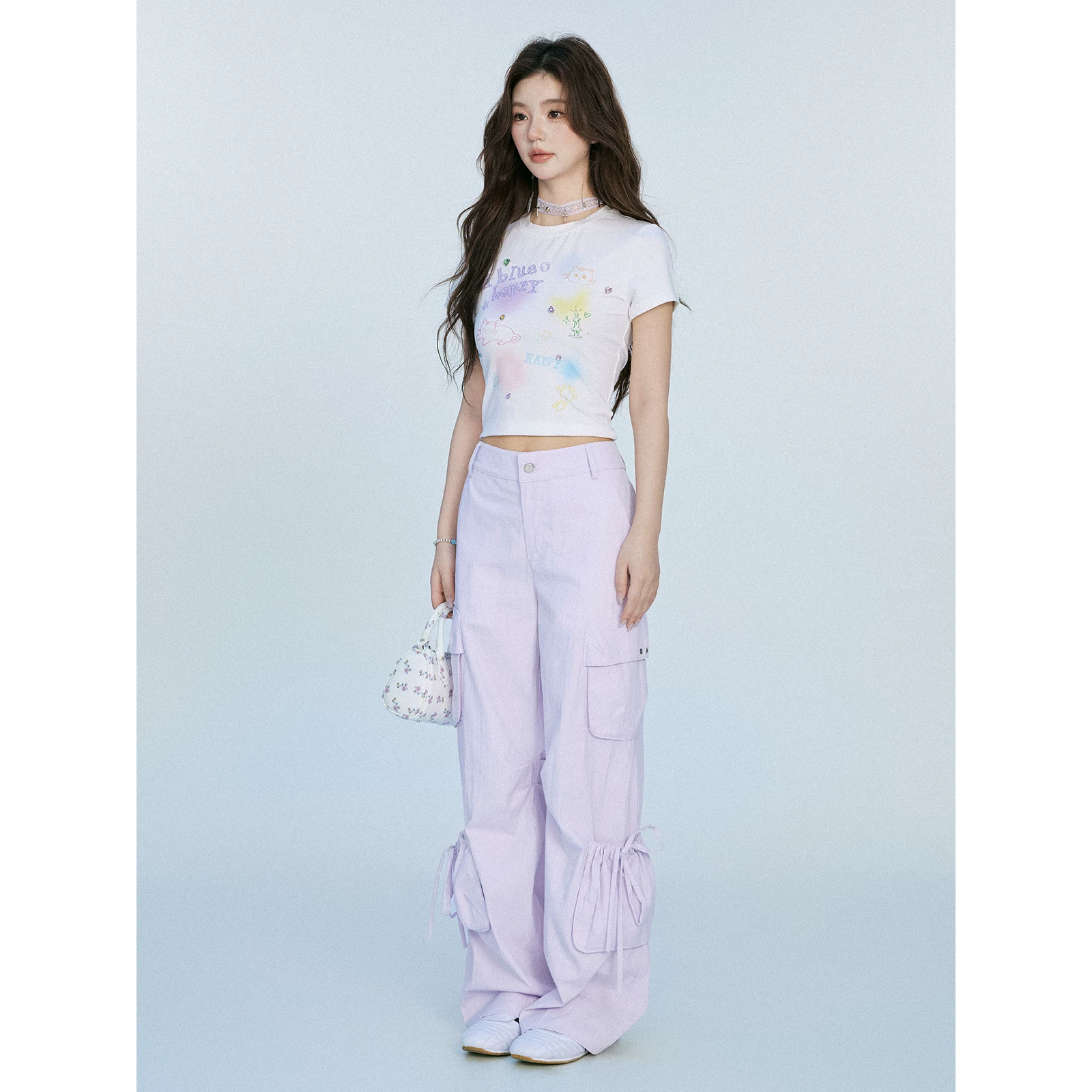 ablueberry リラックスフィットカーゴパンツ