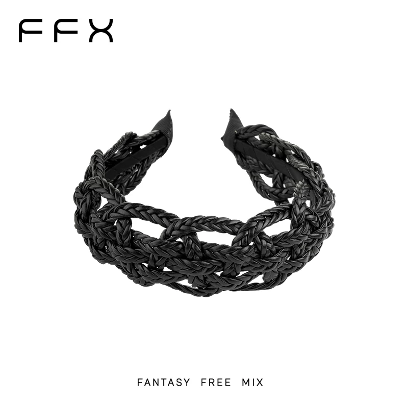 FFX ケーブル編みワイドカチューシャ