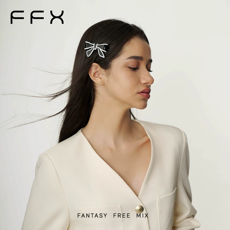 FFX アセテートリボンヘアクリップ