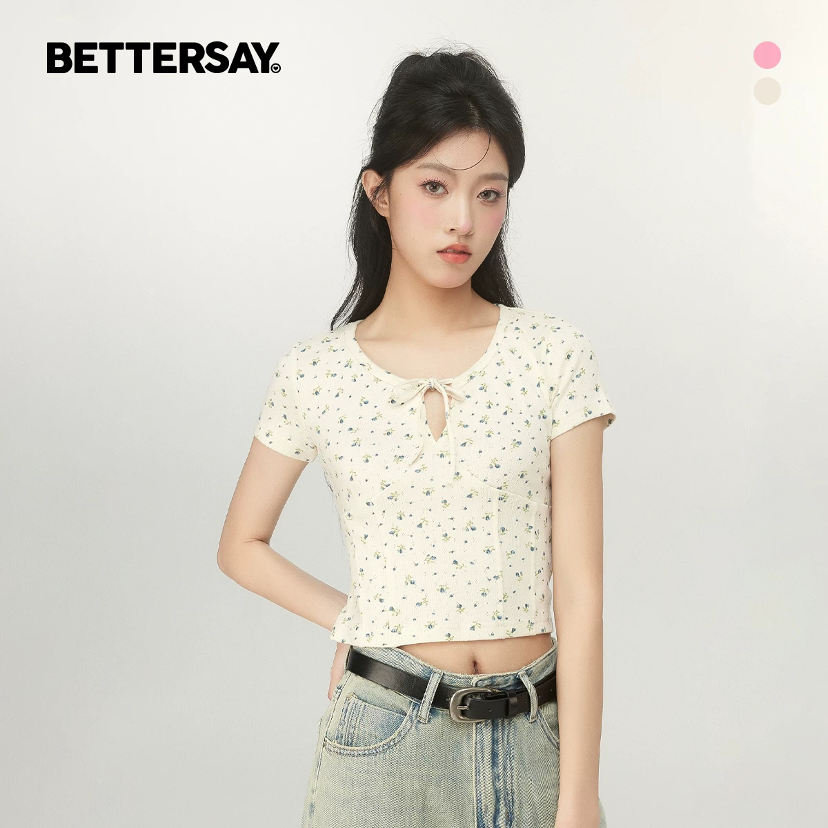 BETTERSAY ショート丈Tシャツ