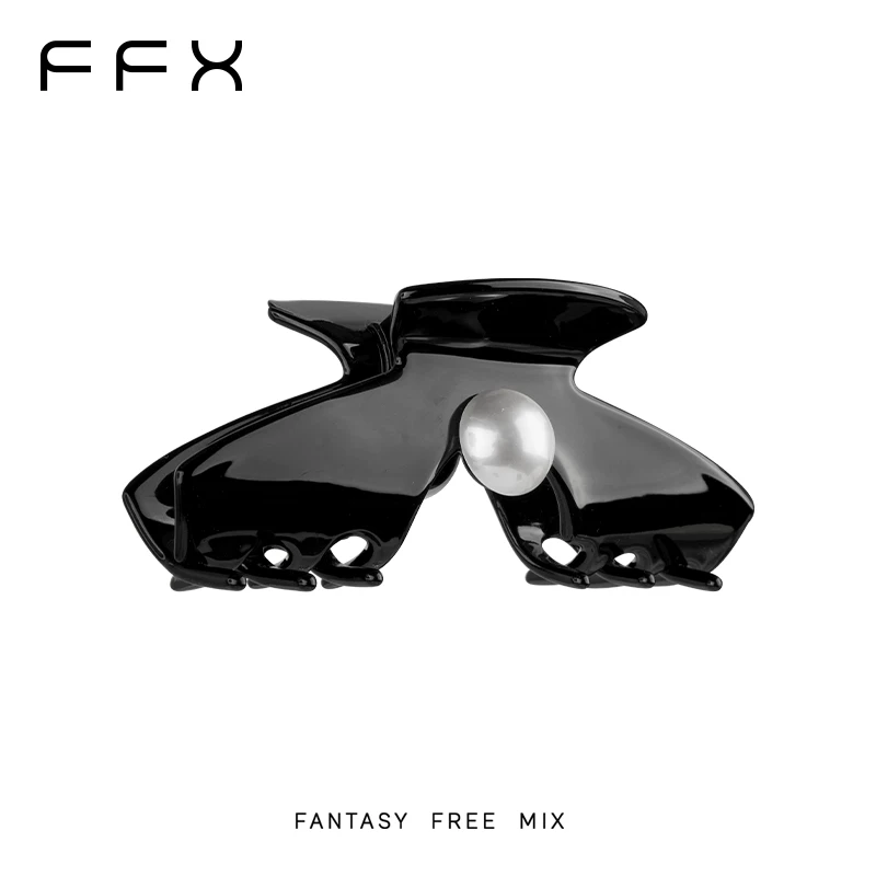 FFX アセテートパールモチーフバンスクリップ