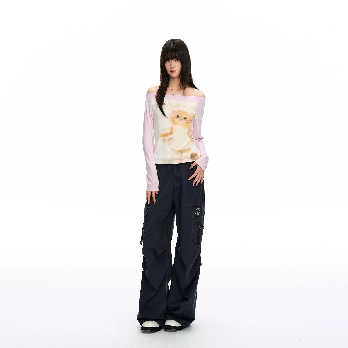 ablueberry ジップカーゴパンツ