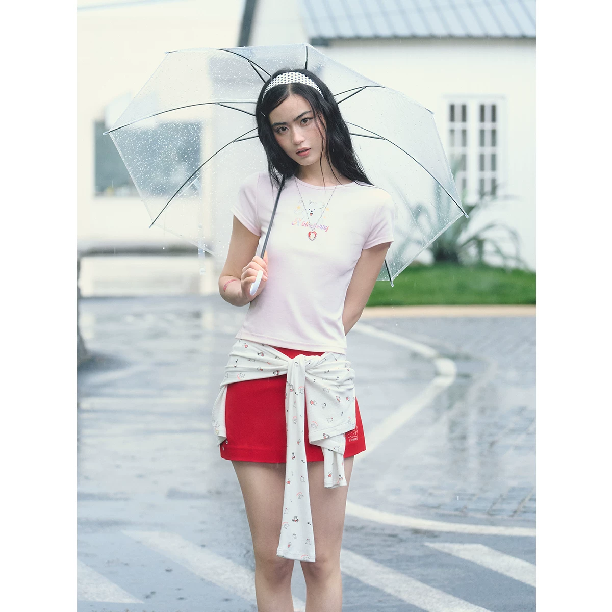 ablueberry ビジューTシャツ