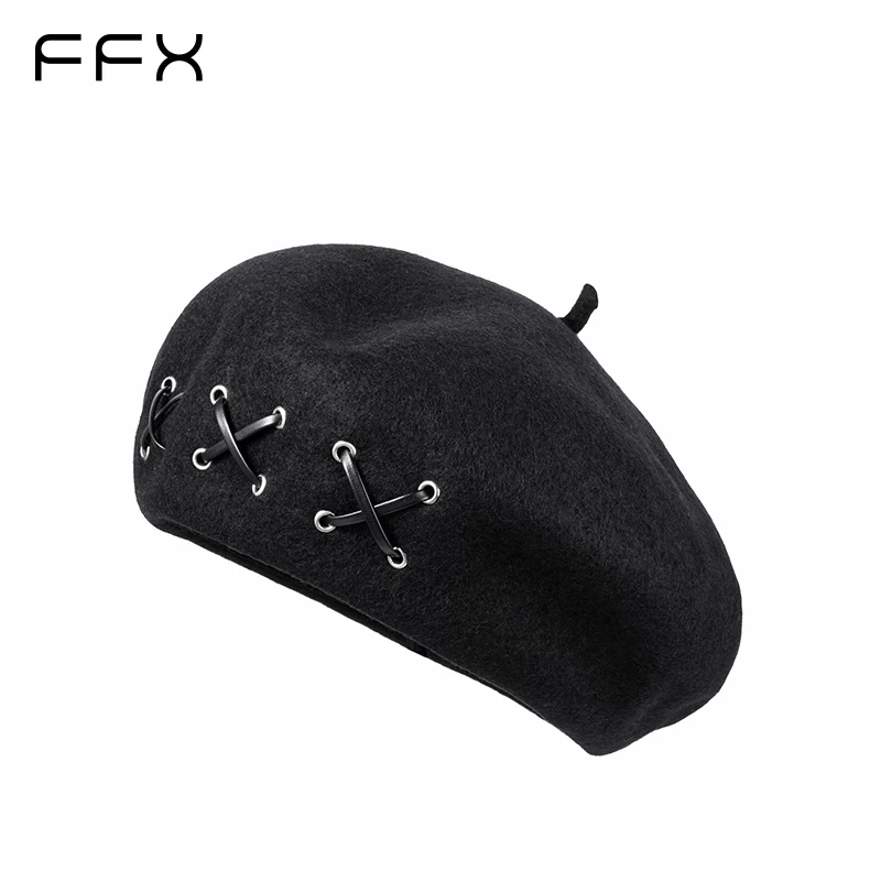 FFX 編み込みベレー帽