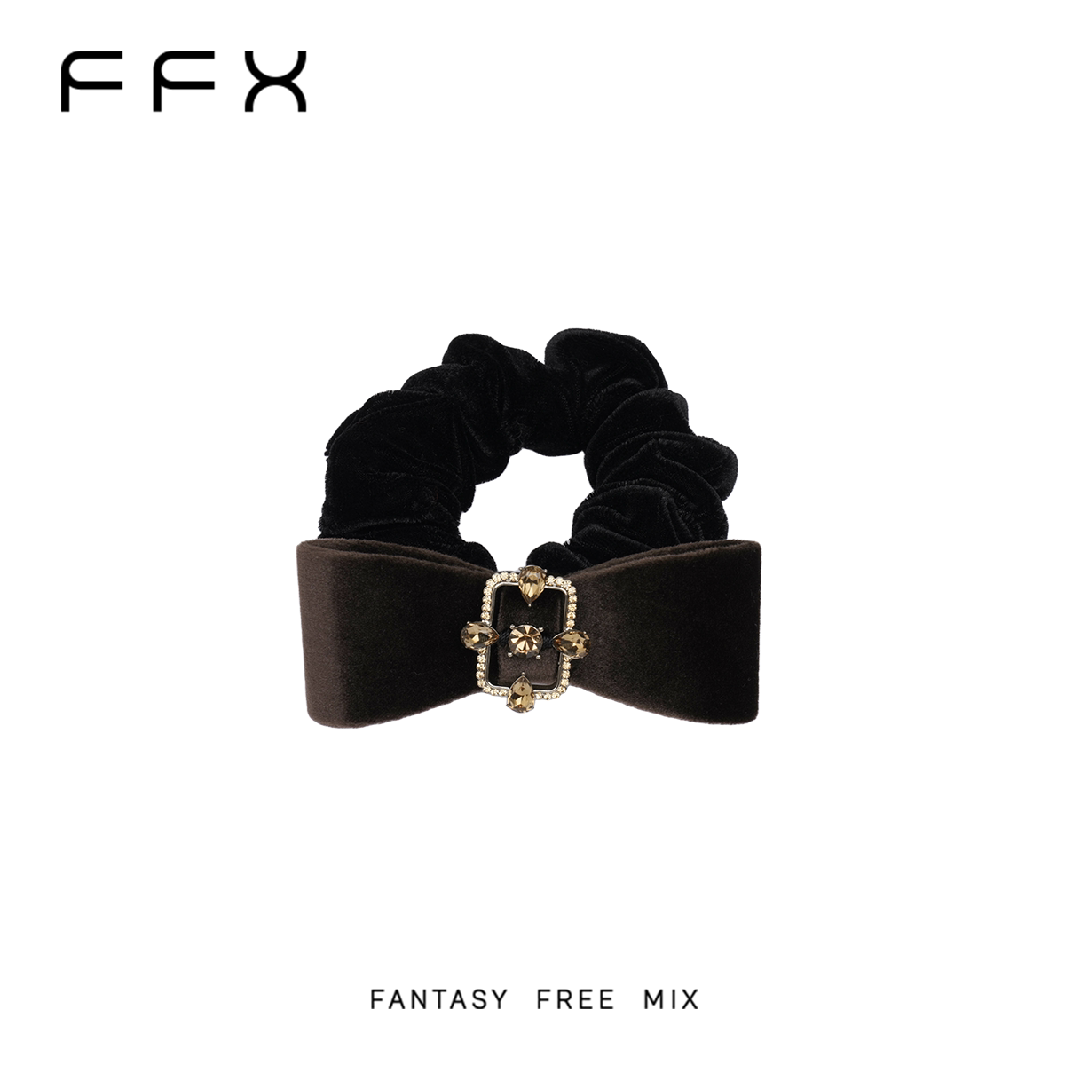 FFX ベルベット調ヘアゴム
