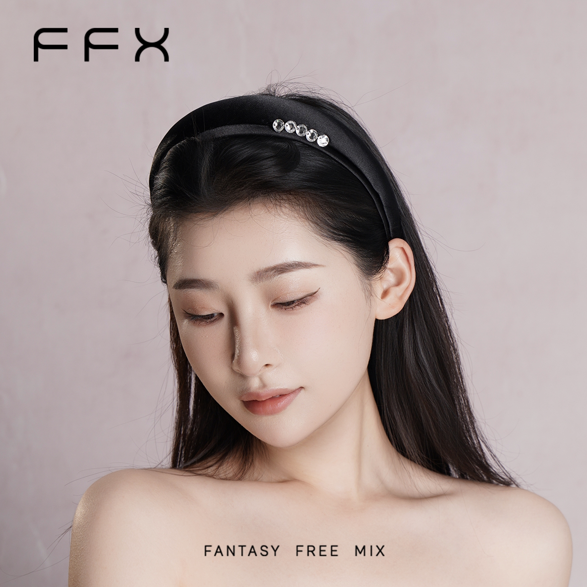 FFX ビジューワイドカチューシャ