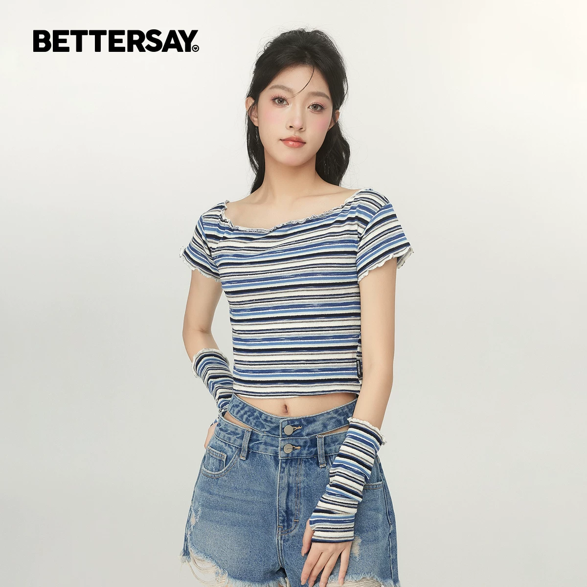 BETTERSAY デタッチャブルスリーブTシャツ