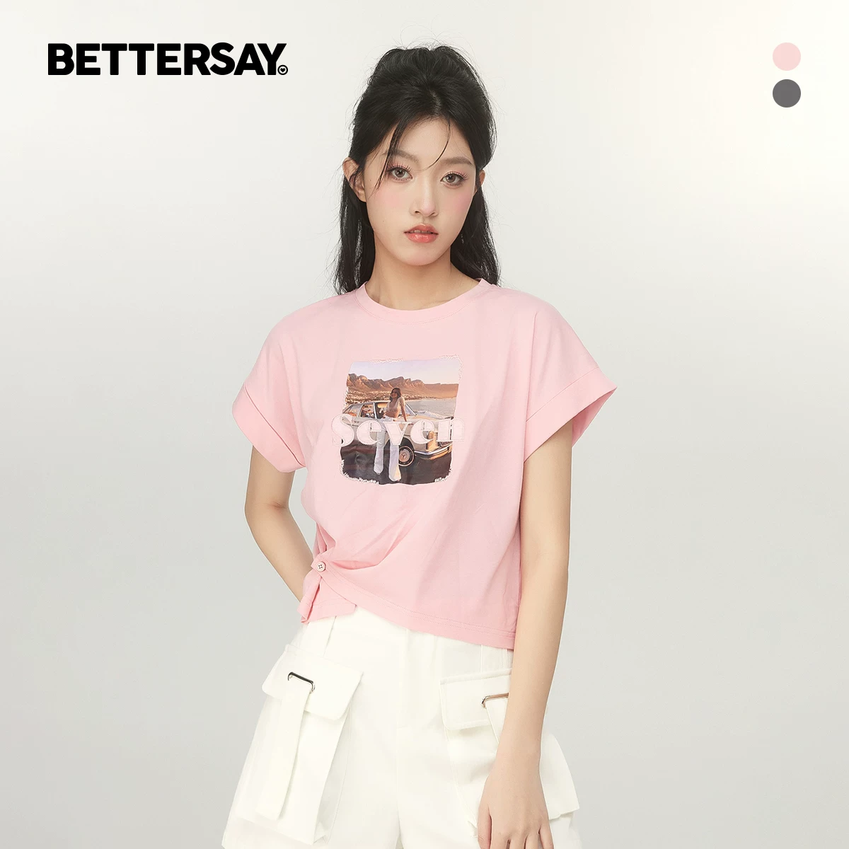 BETTERSAY プリントTシャツ