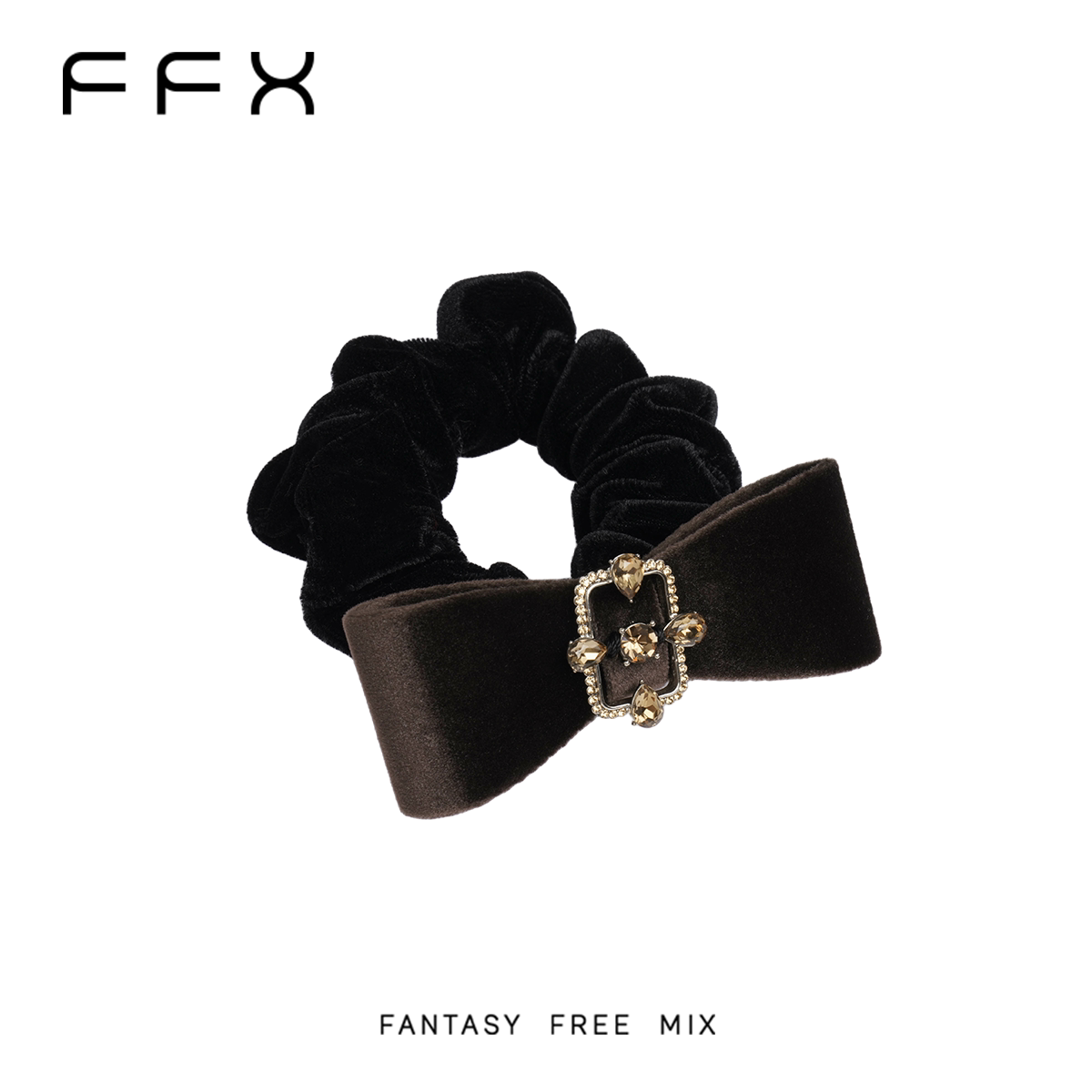FFX ベルベット調ヘアゴム