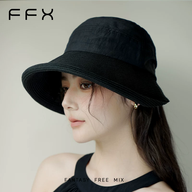 FFX 亀甲柄ショートブリムバケットハット