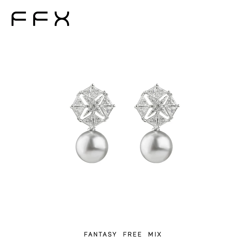 FFX パールモチーフスタッドピアス