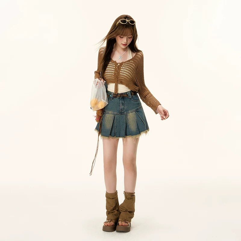 fabricpig デニムスカートレイヤードコーデ（単品・セット）