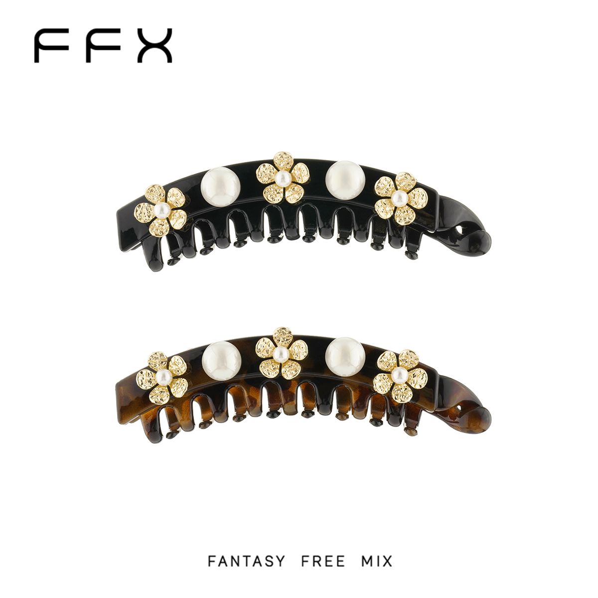 FFX フラワーモチーフバナナクリップ