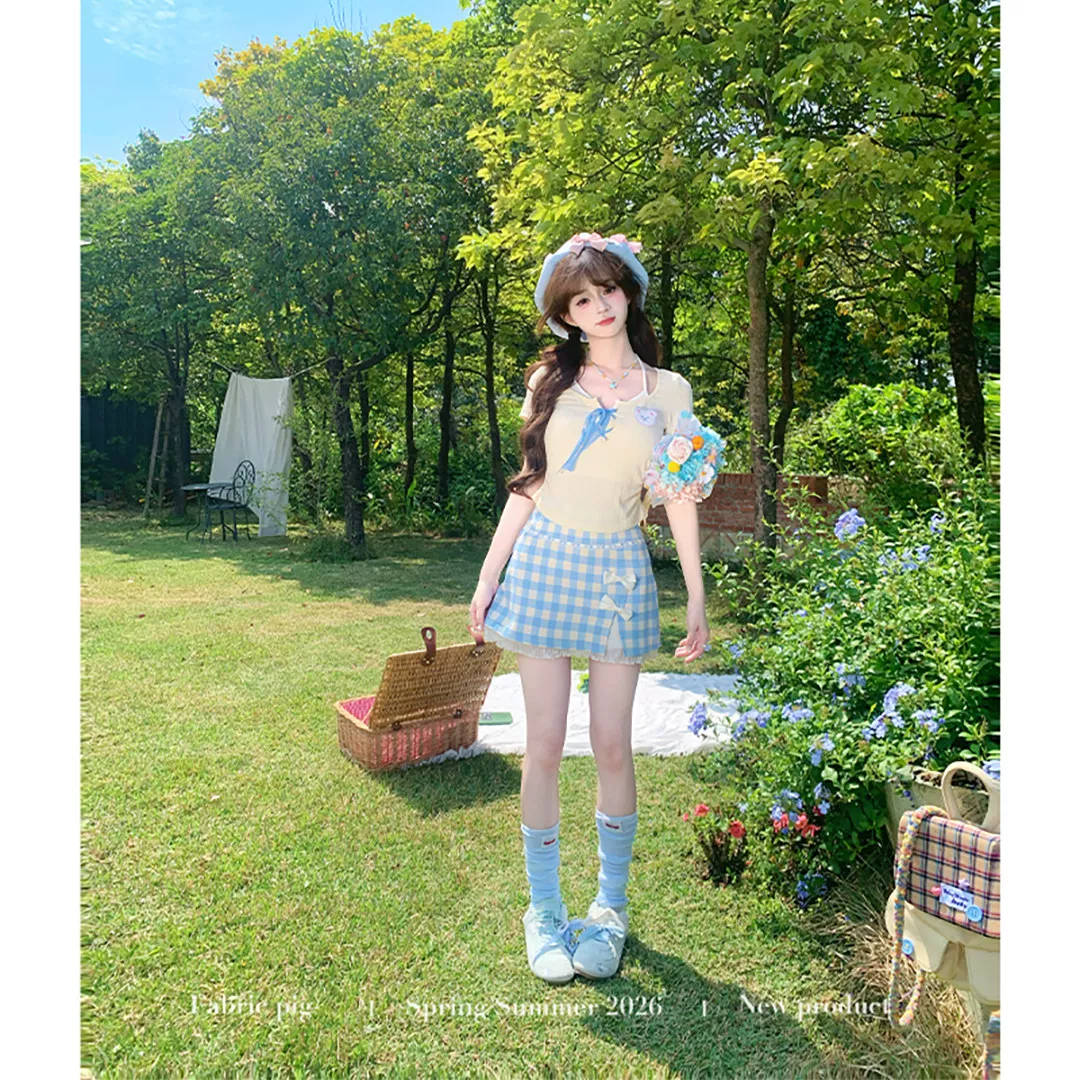 fabricpig ギンガムチェックスカートコーデ（単品・セット）