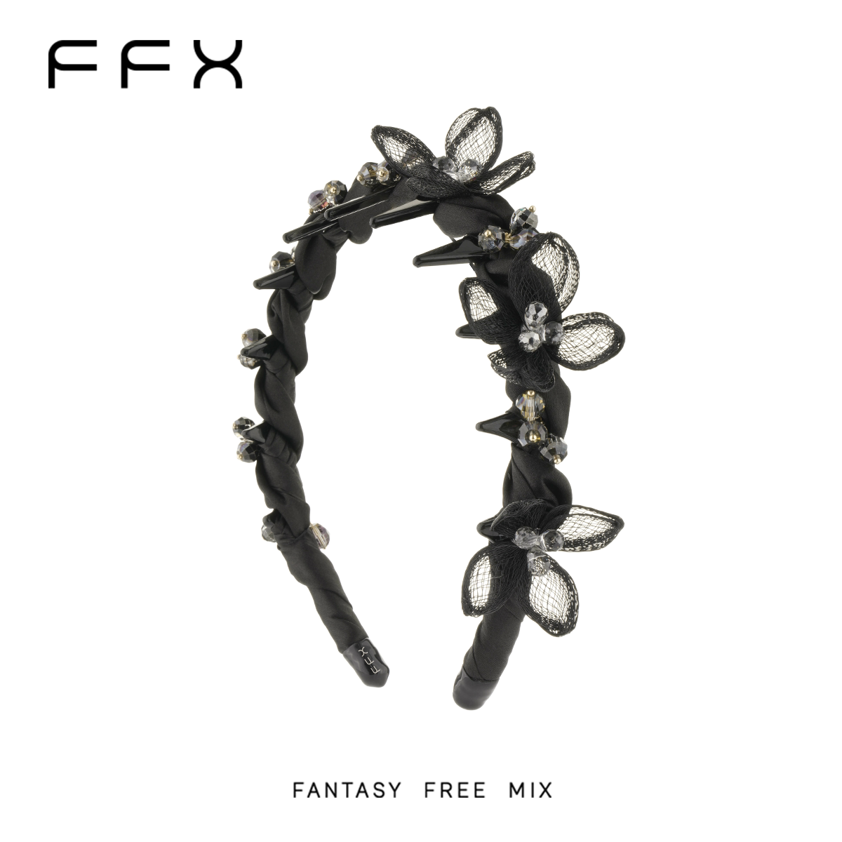 FFX フラワーモチーフアジャスタブルカチューシャ