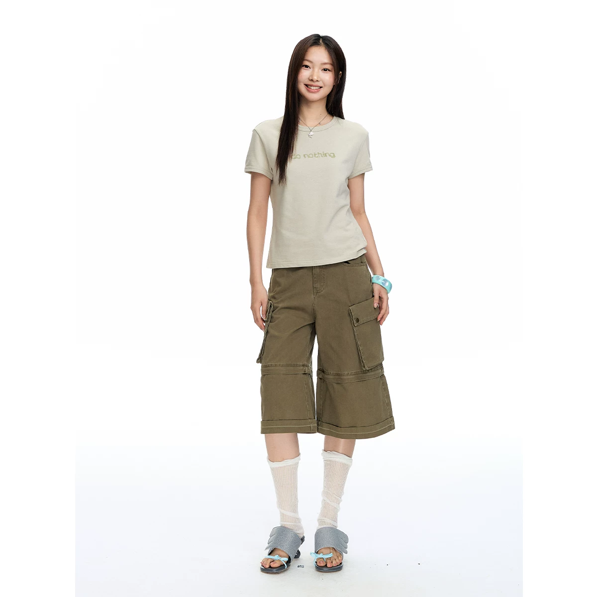 ablueberry バイカラーTシャツ