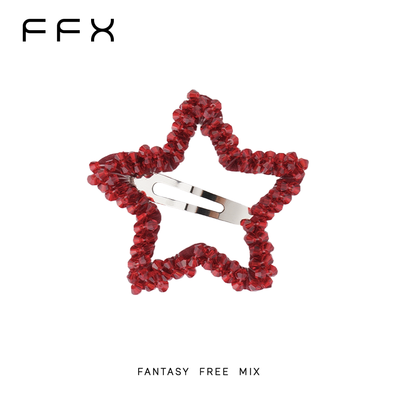 FFX ラメ星モチーフヘアクリップ