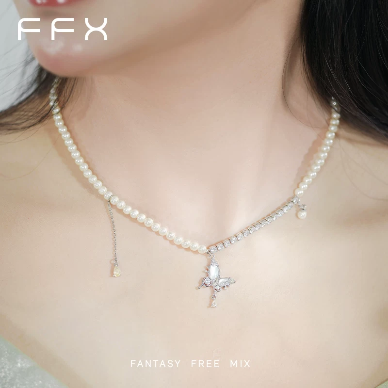 FFX パールモチーフネックレス