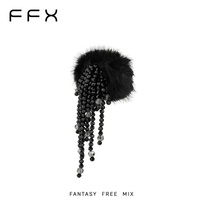 FFX 起毛フリンジヘアクリップ
