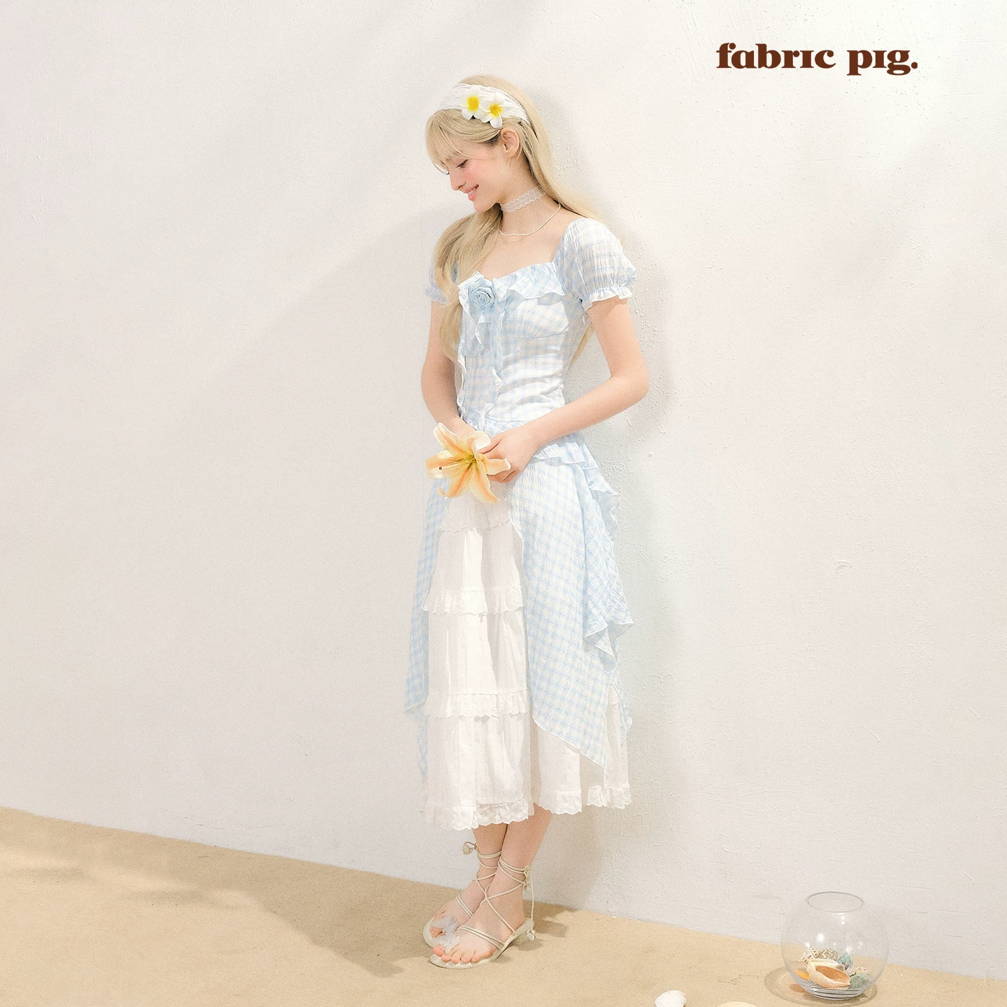 fabricpig チェック柄トップス＆ティアードスカート（単品・セット）