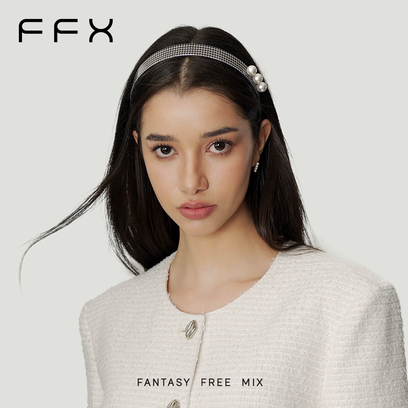 FFX チェック柄カチューシャ