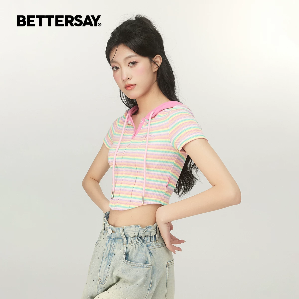 BETTERSAY ドローストリングTシャツ