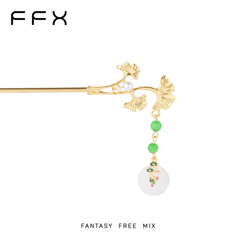 FFX フラワーモチーフフリンジかんざし