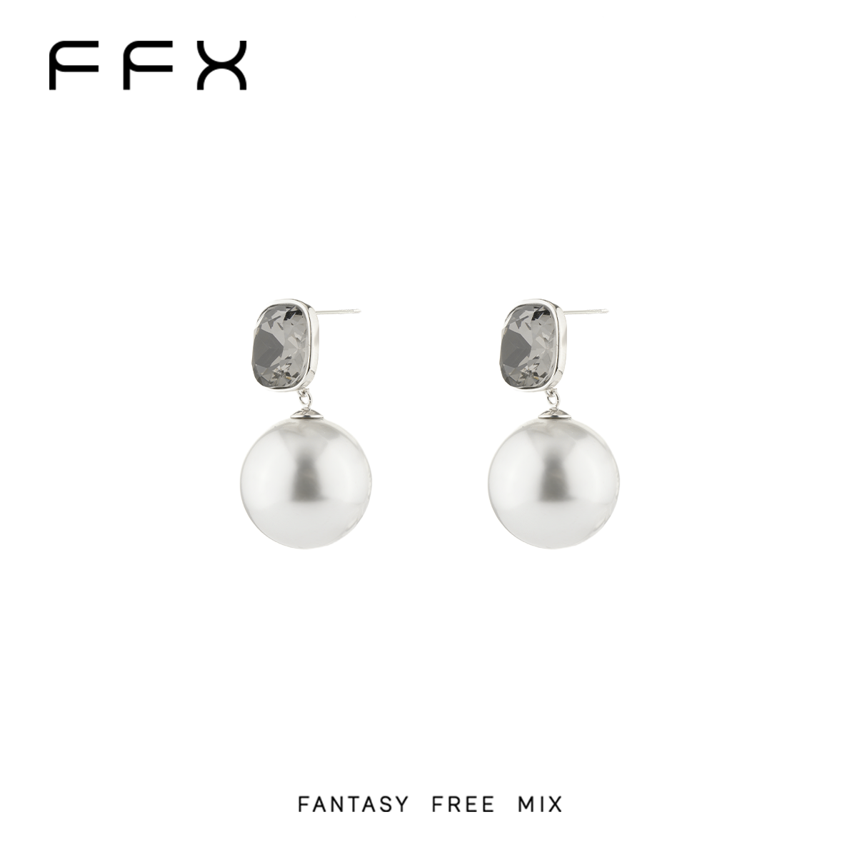 FFX スクエアビジュードロップピアス