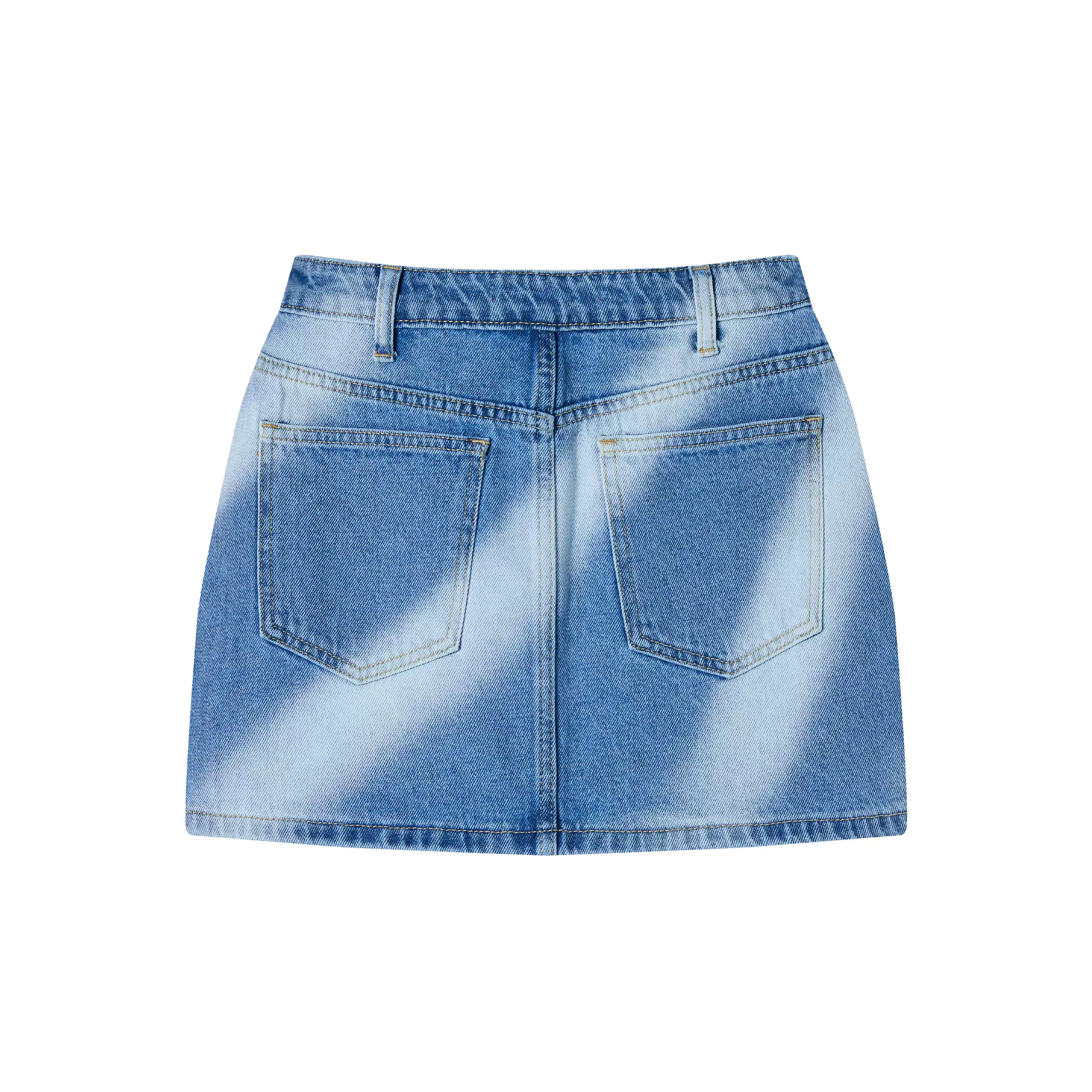 BETTERSAY ウォッシュドデニムミニスカート