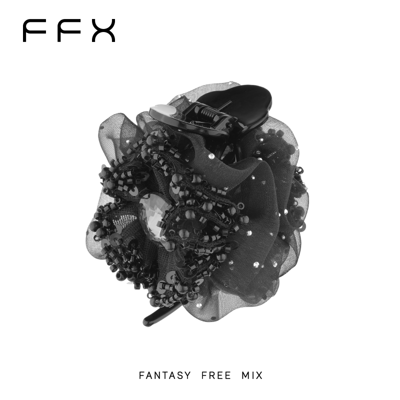 FFX フラワーモチーフバンスクリップ