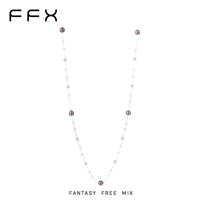 FFX パールモチーフロングネックレス