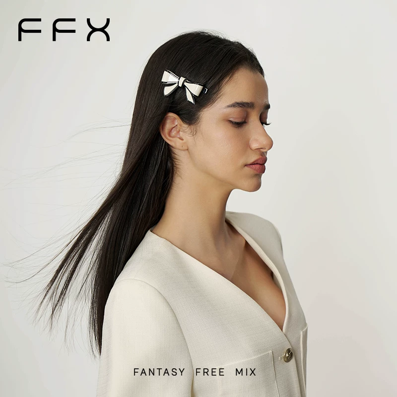 FFX アセテートリボンヘアクリップ