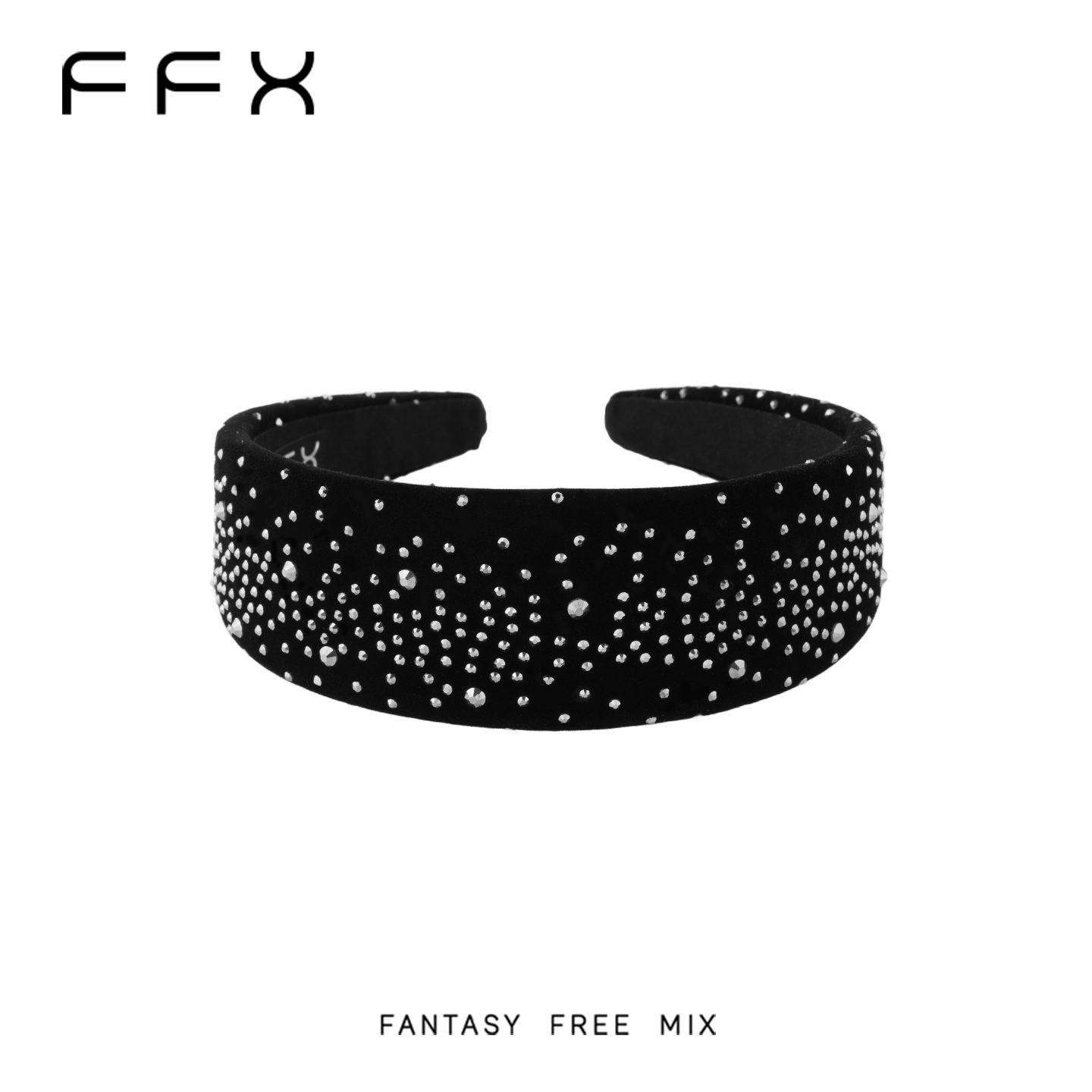 FFX ベルベット調ビジューカチューシャ
