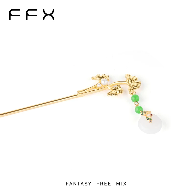 FFX フラワーモチーフフリンジかんざし