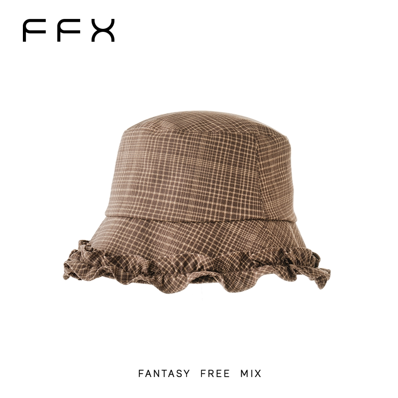 FFX チェック柄バケットハット