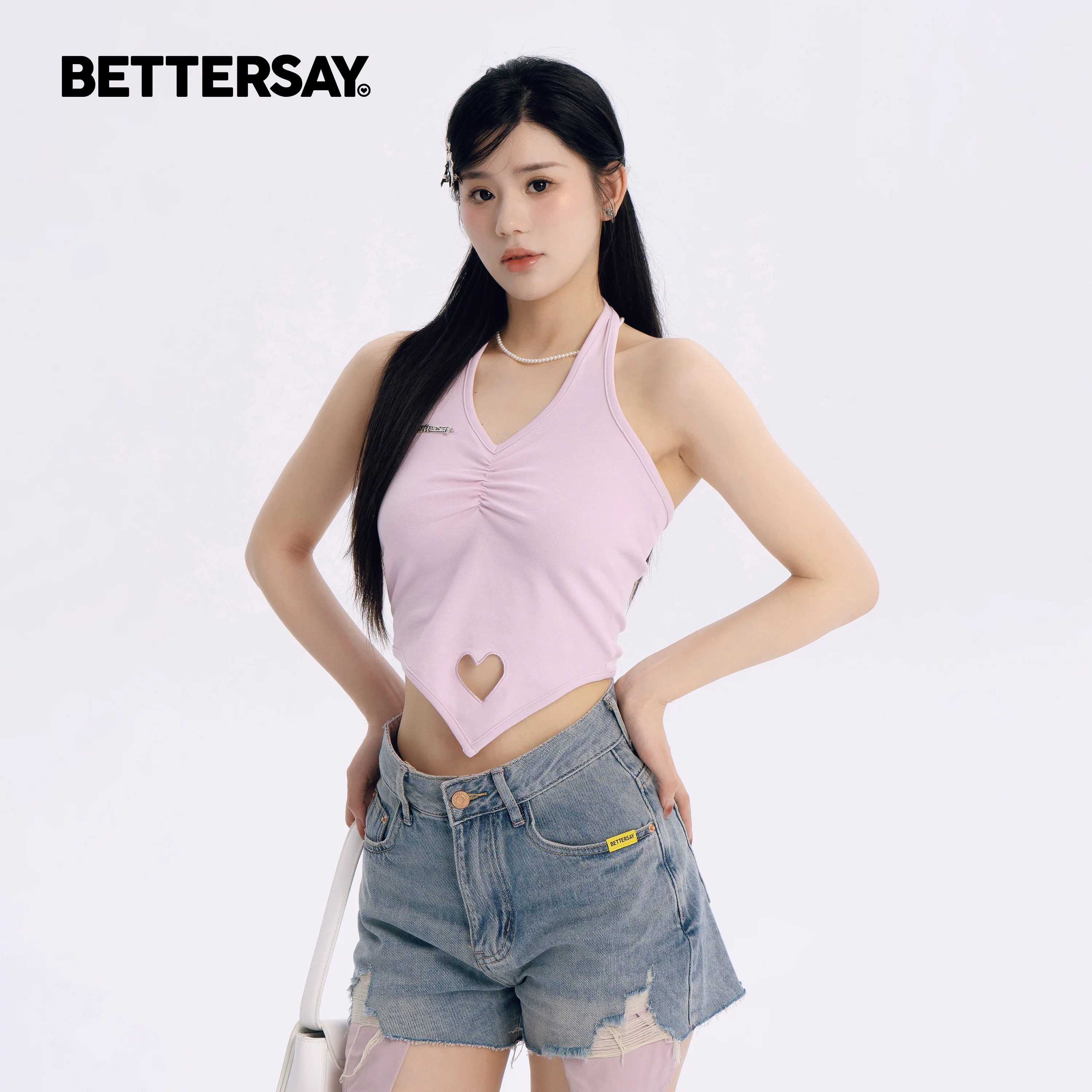 BETTERSAY カットアウトショート丈タンクトップ