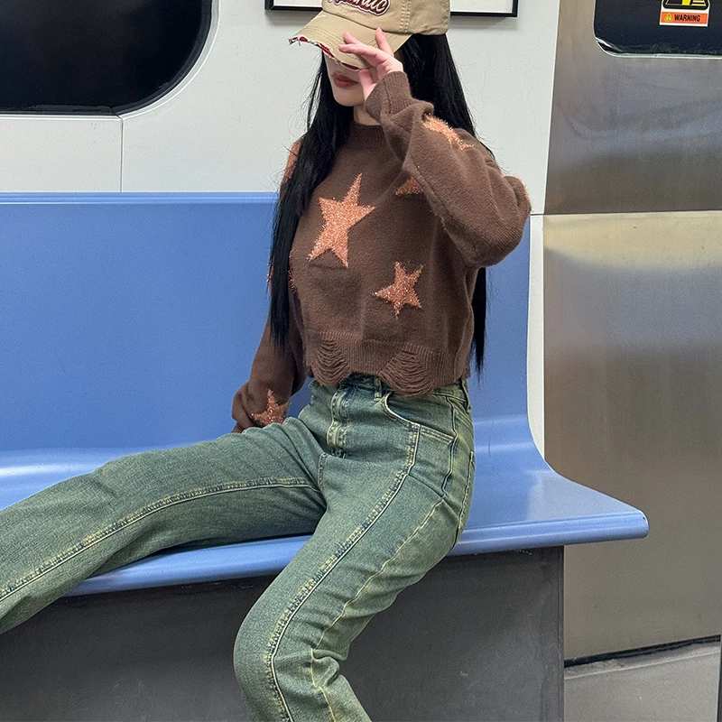 BETTERSAY デニムスリットワイドパンツ