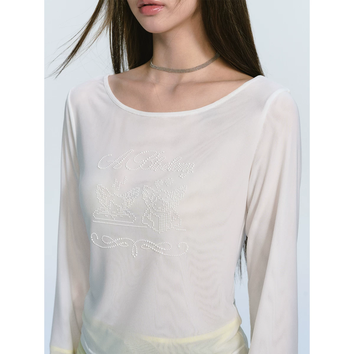 ablueberry バイカラーレイヤードTシャツ