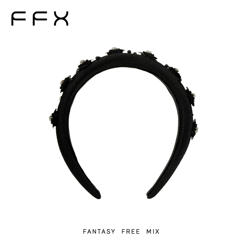FFX フラワーモチーフビジューカチューシャ