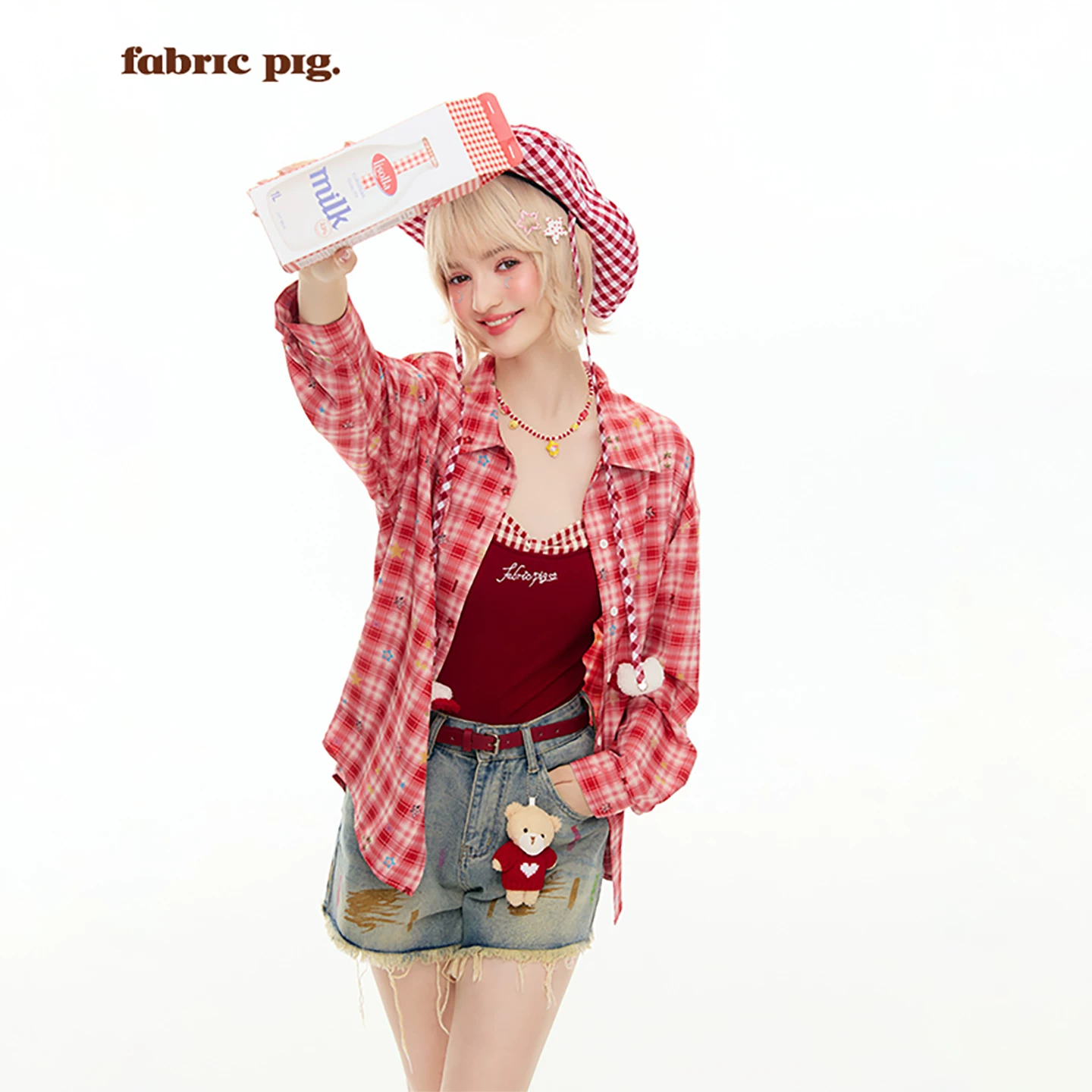 fabricpig チェック柄シャツコーデ（単品・セット）