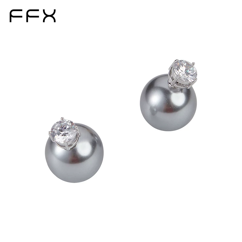 FFX パールモチーフスタッドピアス