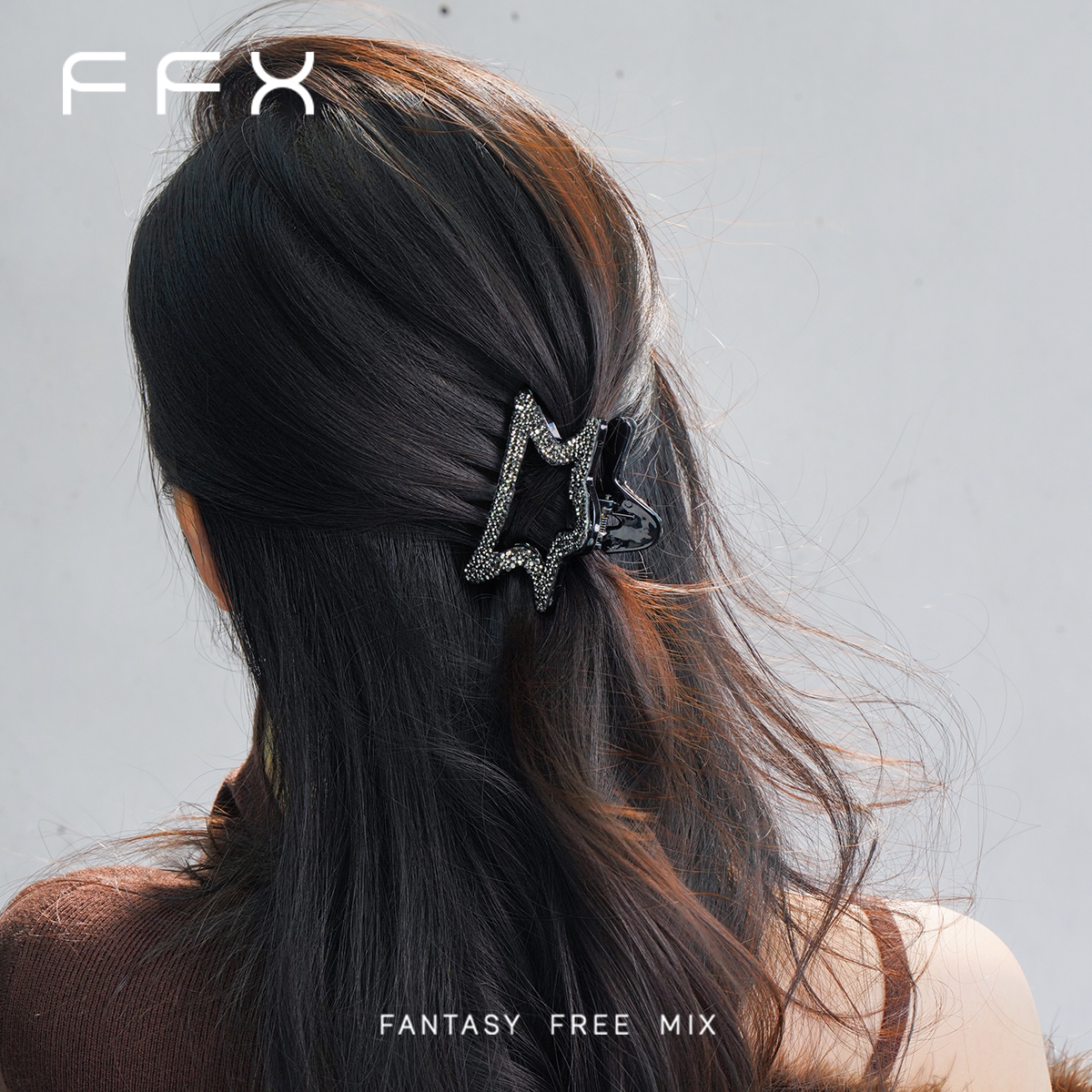 FFX 星モチーフビジューバンスクリップ