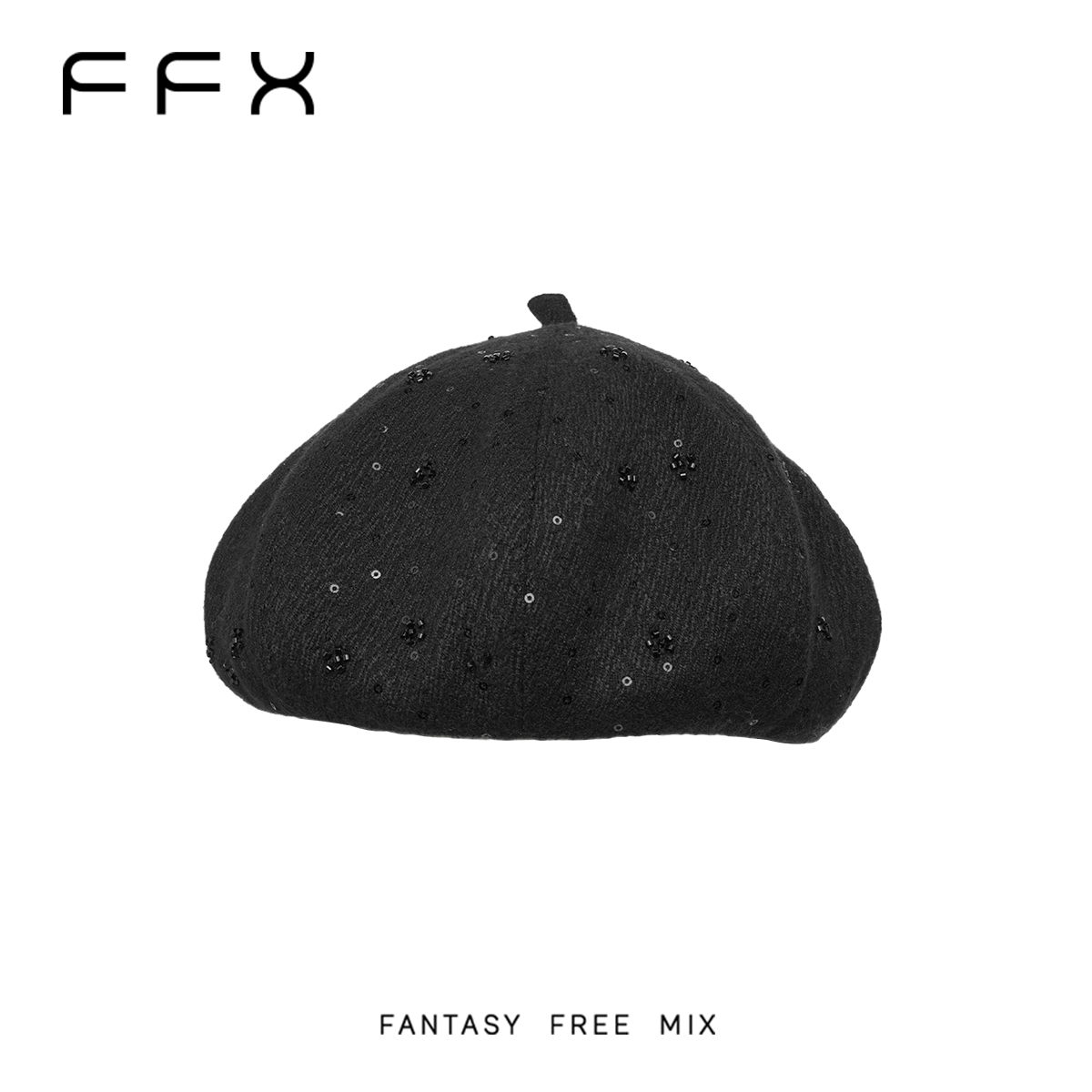 FFX スパンコールベレー帽