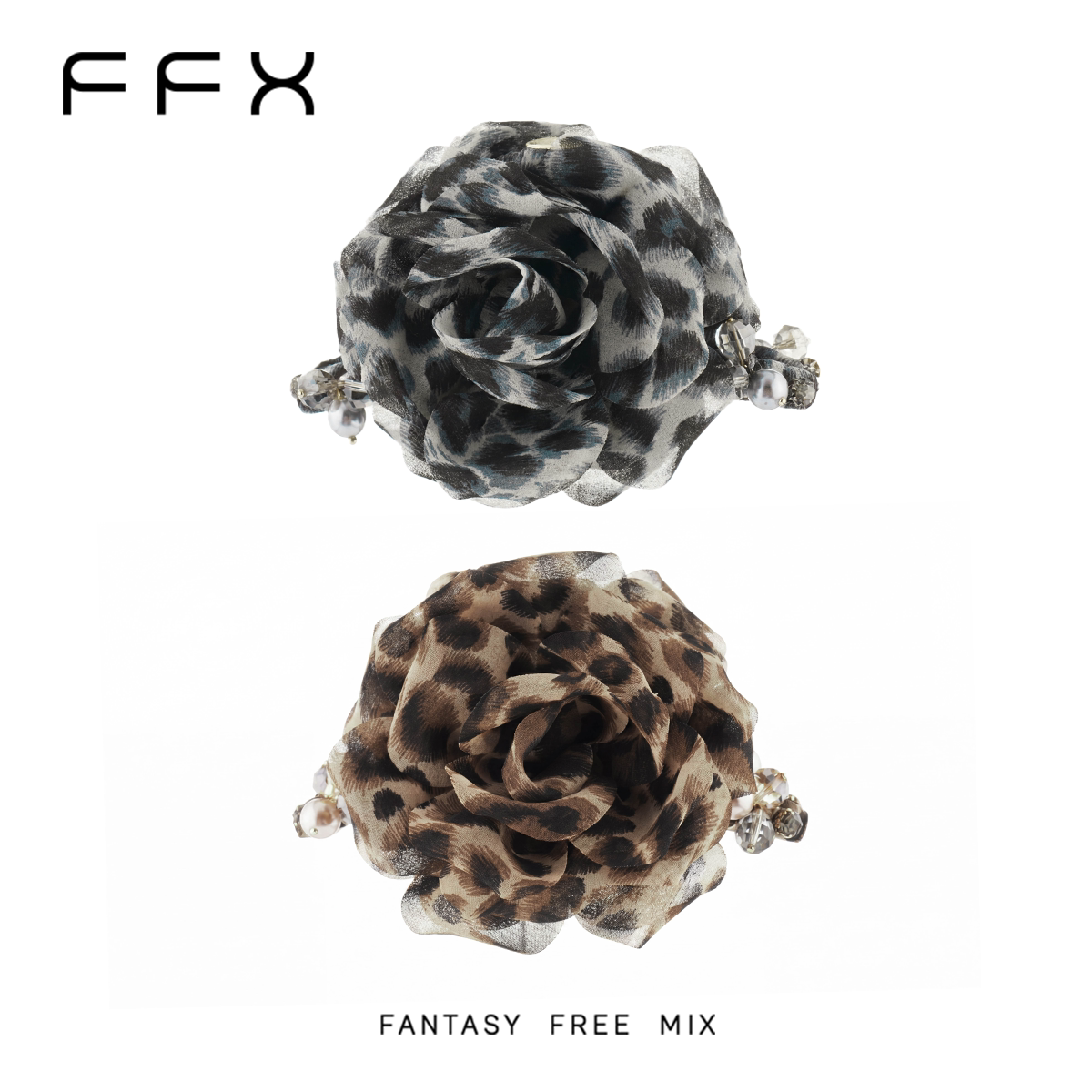 FFX フラワーモチーフミニバンスクリップ
