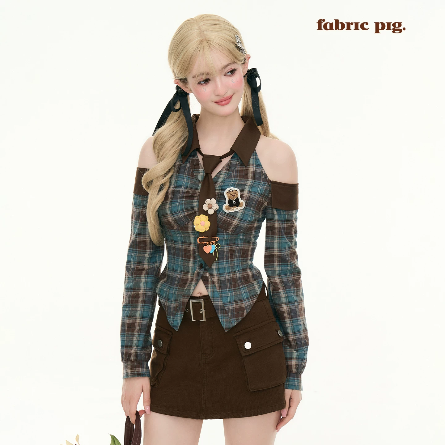 fabricpig チェック柄ブラウスコーデ（単品・セット）