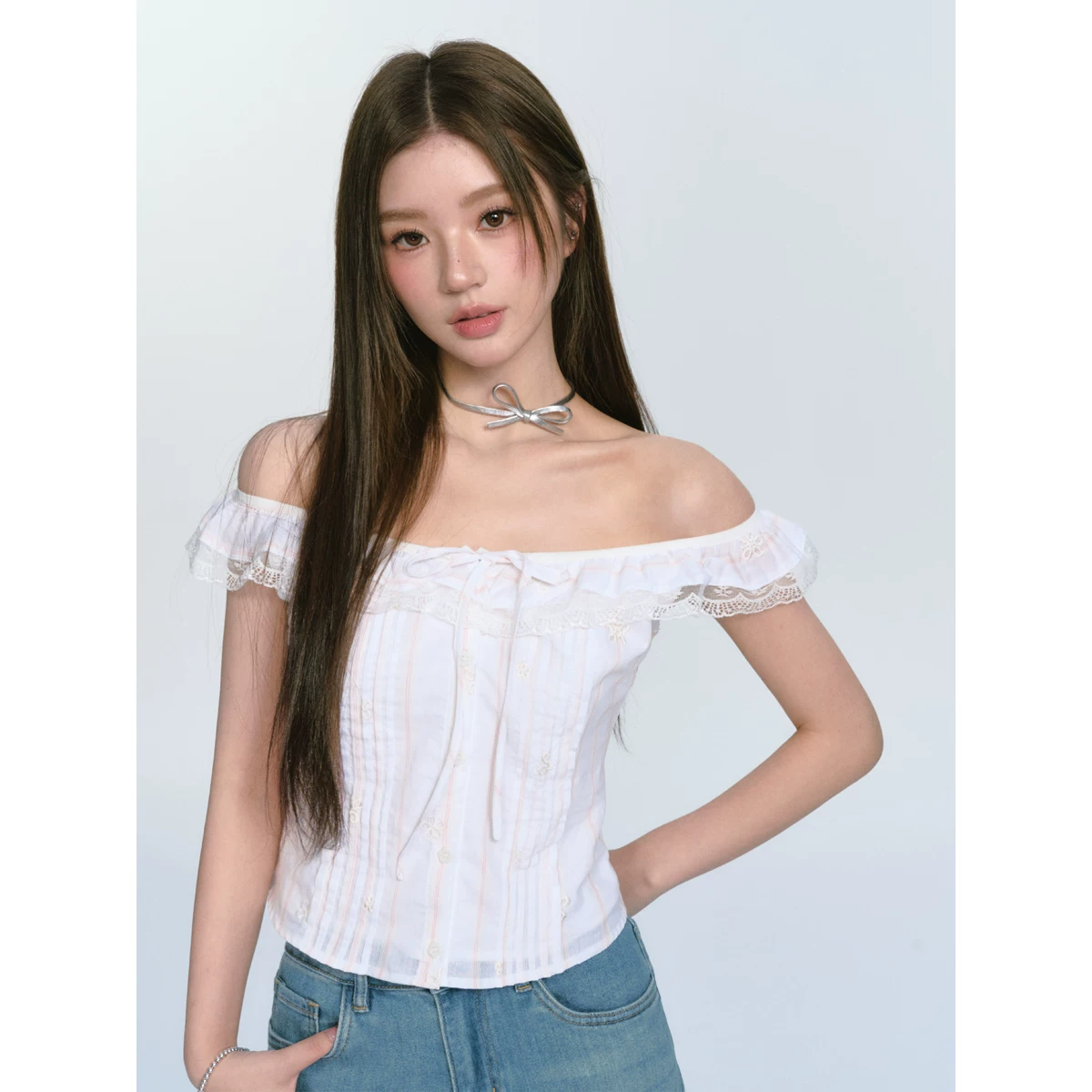 ablueberry オフショルダータンクトップ