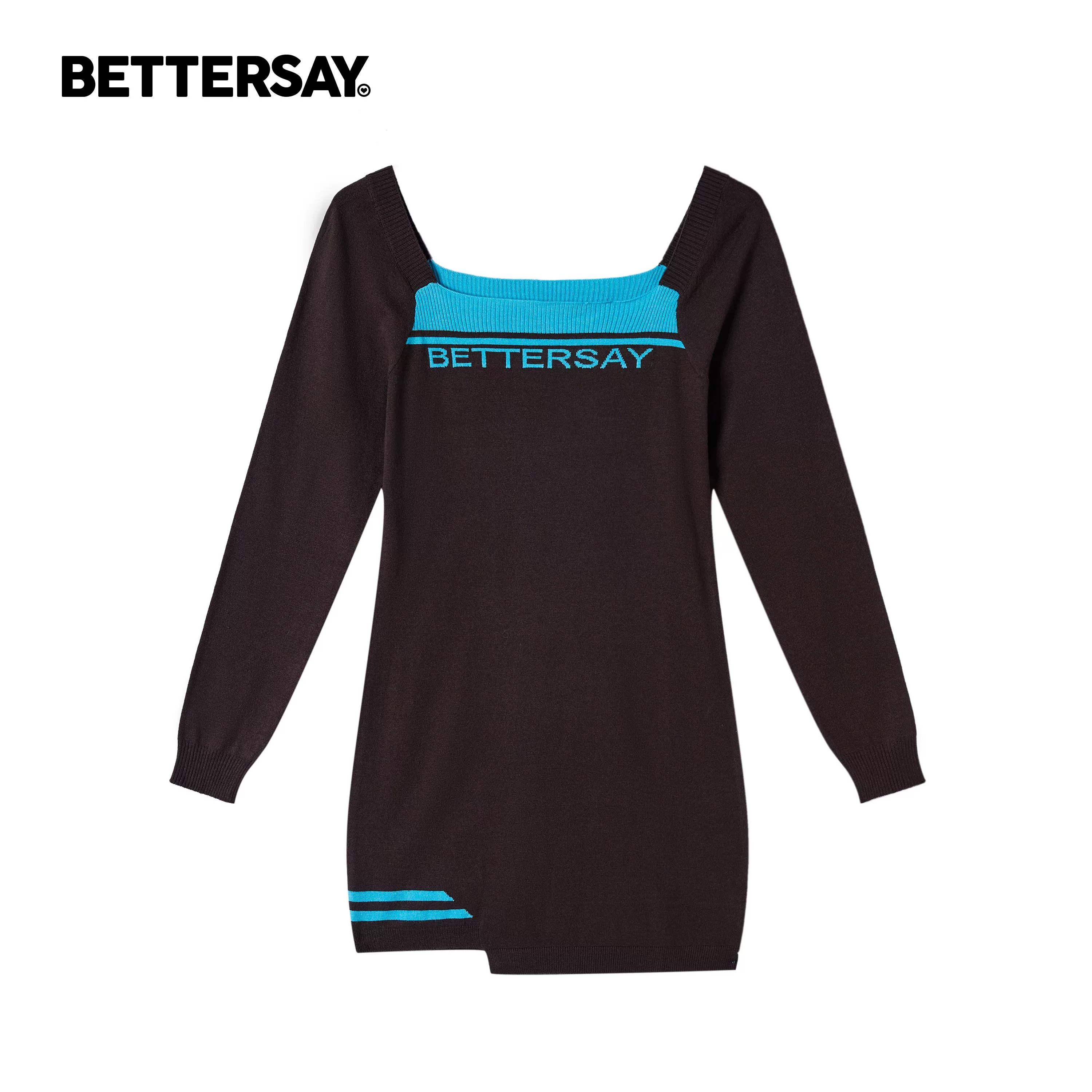 BETTERSAY バイカラーミニワンピース
