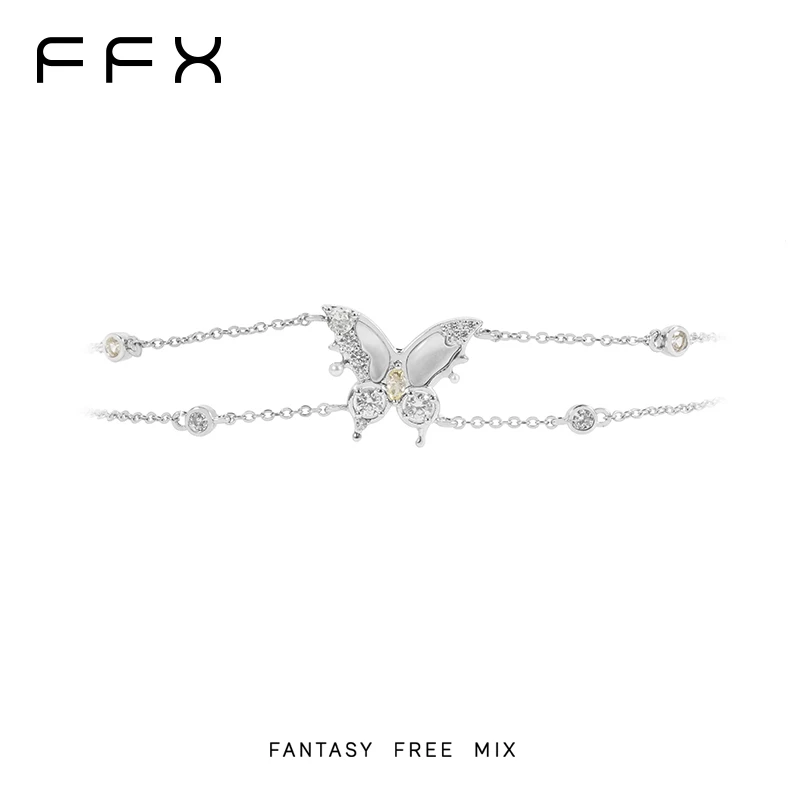 FFX ビジューダブルラインブレスレット