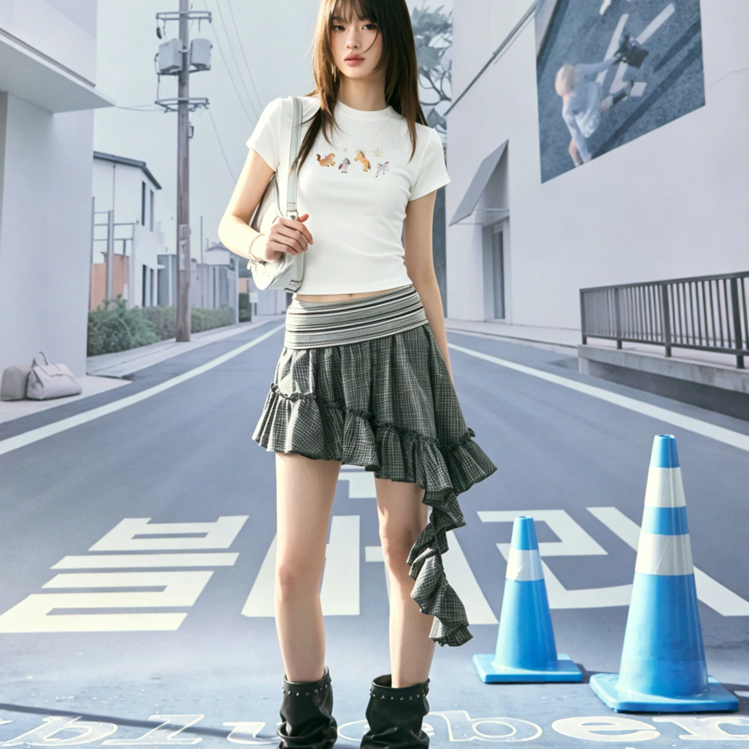 ablueberry Tシャツ＆カモフラージュハーフパンツ（単品）